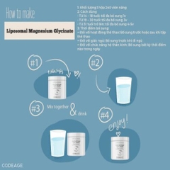 Viên uống bổ sung Magie - Codeage Liposomal Magnesium Glycinate 240v