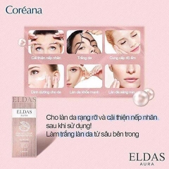 Tinh Chất Tế Bào Gốc Eldas Aura Shine Gold Pearl Premium Peptide All In One Coréana-hàn