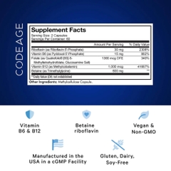 Viên uống bổ não Codeage Methylfolate B Complex 120 viên  5.0  6 đánh giá
