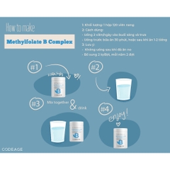 Viên uống bổ não Codeage Methylfolate B Complex 120 viên  5.0  6 đánh giá