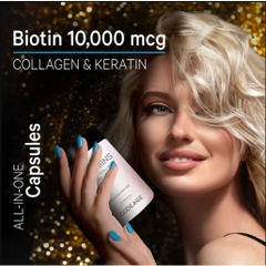 Viên uống kích thích mọc tóc, ngăn ngừa rụng tóc Codeage Hair Vitamins 120 viên