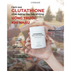 Viên uống trắng da CodeAge Liposomal Glutathione 500mg (60 viên)