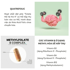 Viên uống bổ não Codeage Methylfolate B Complex 120 viên  5.0  6 đánh giá