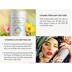 Viên Uống CodeAge ADK Vitamins - BeautyK Code Age Vitamin Tổng Hợp 180 viên, Hỗ Trợ Thị Lực, Bảo Vệ Tim Mạch Từ Mỹ