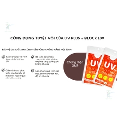 Viên Uống Chống Nắng Nhật Bản - UV PLUS BLOCK 100 (45 viên)
