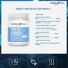 Dầu cá Healthy Care-OMEGA 3 1000mg-ÚC