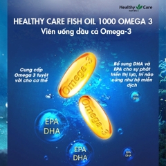 Dầu cá Healthy Care-OMEGA 3 1000mg-ÚC