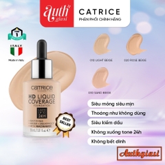 Kem Nền Kiềm Dầu - Catrice HD 24h Liquid Coverage Foundation - Che Phủ Hoàn Hảo