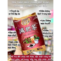 Trà Giảm Mỡ Bụng Nhật Bản Genpi Tea Orihiro 60 gói