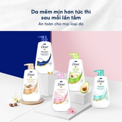 Sữa tắm dưỡng thể Dove chăm da mềm mịn tức thì với dưỡng chất lợi khuẩn da