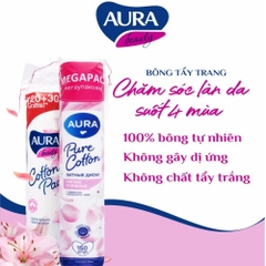 Bông Tẩy Trang Aura Beauty 150 Miếng