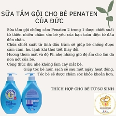 Sữa tắm gội Penaten 400ml Đức cho bé từ sơ sinh chống cảm