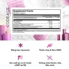 Viên uống cân bằng nội tiết tố Codeage Liposomal Ovarian Inositol 120 viên - beaute.superfood