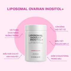 Viên uống cân bằng nội tiết tố Codeage Liposomal Ovarian Inositol 120 viên - beaute.superfood