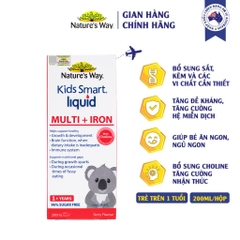 Vitamin tỗng hợp & sắt Nature 's W ay 200ml(  1 tuổi +)