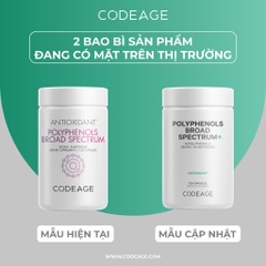 Viên uống chống nắng, sáng da CodeAge Polyphenols Broad Spectrum 120 viên