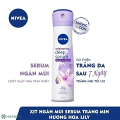 Xịt Khử Mùi Nivea Serum Sáng Da Hoa Anh Đào 150ml Whitening Deep Serum Sakura Spray
