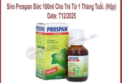 Siro prospan 100ML CHO TRẺ TỪ 1 THÁNG TUỔI -HỘP