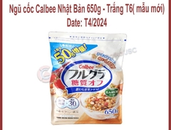 Ngủ cốc mẫu mới Calbee Nhật bản-650g-màu trắng T6