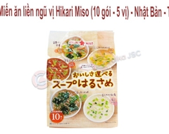 Miến ăn liền ngũ vị Hikari Midso (10 gói-5 vị)- Nhật Bản-T8