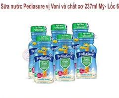 Sữa nước pediasure vị vani và chất sơ 237ml Mỹ-lốc 6 chai