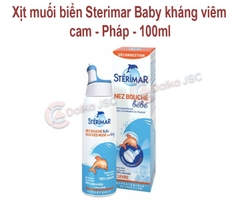 Xịt muối biển Sterimar Baby kháng viêm cam Pháp-100 ml