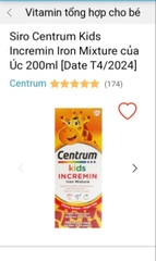Sirro cho trẻ biếng ăn Centrum Kids-Úc-200ml