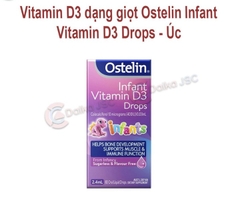 Vitamin D3 dạng giọt Ostlin Infant Vitamin D3  Drops-Úc