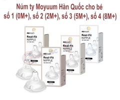 Núm ty Moyuum Hàn Quốc cho bé (  Hộp 2 cái)