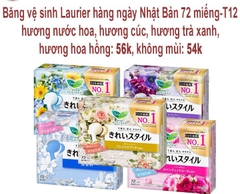 Băng vệ sinh Laurier hăng ngày Nhật bản 72 miếng -T 12