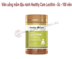Viên uống mầm đậu nành Healthy Care Lecithin-Úc -100 viên