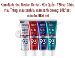 kem đánh răng  Median-Hàn Quốc-t 30- set 3 tuýp( hộp)