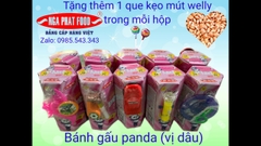 LUÔN CÓ QUÀ TẶNG / BÁNH GẤU PANDA- BÁNH CÁ-BÁNH CHẤM LY-LỐC 10 HỘP