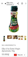 DẦU OLIVE AJINOMOTO EXTRA NHẬT BẢN 70G CHAI