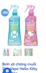 XỊT CHỐNG MUỖI SKI-NHẬT BẢN--200ML MÀU XANH- HỒNG