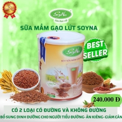 SỮA HẠT chay CAO CẤP SOYNA - THƯƠNG HIỆU VIỆT  LON 400g -Freeship