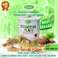 SỮA glucose plan tinh chất gạo lứcLON 900g  CAO CẤP SOYNA - THƯƠNG HIỆU VIỆT  -Freeship