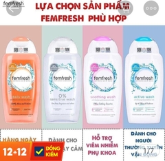 DUNG DỊCH VỆ SINH PHỤ NỮ  FEMFRESH 250ML- 1-CHAI ( QKH CHỌN SP GHI CHÚ )