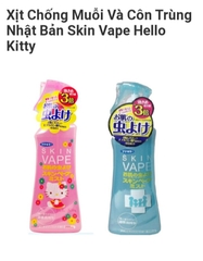 XỊT CHỐNG MUỖI SKI-NHẬT BẢN--200ML MÀU XANH- HỒNG
