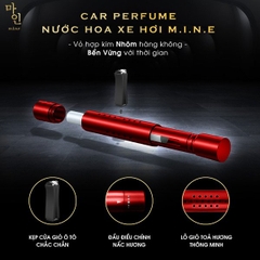 Nước hoa xe hơi Mine Đỏ Hương Gỗ Ấm