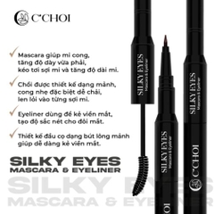 Gel chuốt mi và kẻ mắt tự nhiên C'Choi - Silky Eyes - Mascara & Eyeliner