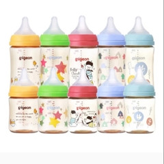 Bình Sữa Cho Bé Pigeon PPSU Plus Thế Hệ 3 Loại 160ML/240M