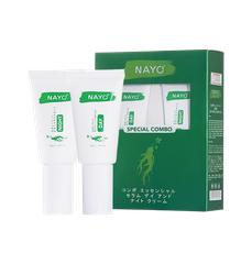 Combo kem dưỡng da mặt NAYO 35ml, tinh chất serum chống nắng, ngừa nám, phục hồi da, ngày và đêm