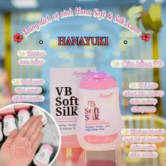 Dung dịch vệ sinh Phụ Nữ Hanayuki màu hồng VB Soft Silk