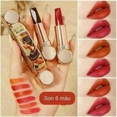 SON 6 MÀU AGAG SON MÔI LÌ MẪU MỚI ĐỘC LẠ CÓ 6 MÀU CHUẨN TRONG 1 CÂY SON KT2 - GDN