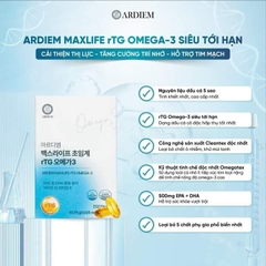 Viên uống bổ não, hỗ trợ sức khỏe mắt và tim mạch rTG Omega3 siêu tới hạn-hộp 30 vien