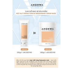 Ủ Trắng Dạng Kem AHOHAW Tone-Up Brightening Cream Mask 20g
