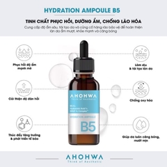 Tinh chất B5 cấp ẩm và phục hồi da Ahohwa Hydration Ampoule B5 (30ml)