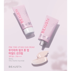 Kem Chống Nắng Chống Nước Dạng Gel BEAUSTA Fresh Sun Gel Waterproof SPF 50+/PA++++ Tuýp 50g