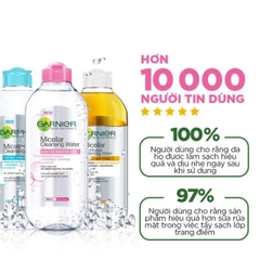 Nước tẩy trang Garnier Micellar 400ml Nga